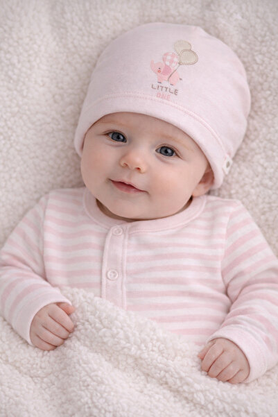 Caramell قبعة أطفال مطبوعة على شكل فيل من MY BABY KUMSAL بألوان ناعمة //1595