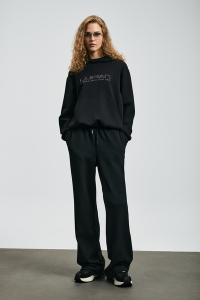 Lufian Hanorac Cassa pentru femei din material subțire negru