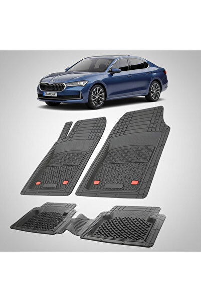 TEAMCAR Covorașe auto tip tavă compatibile cu Skoda Superb IV (2023–prezent),...