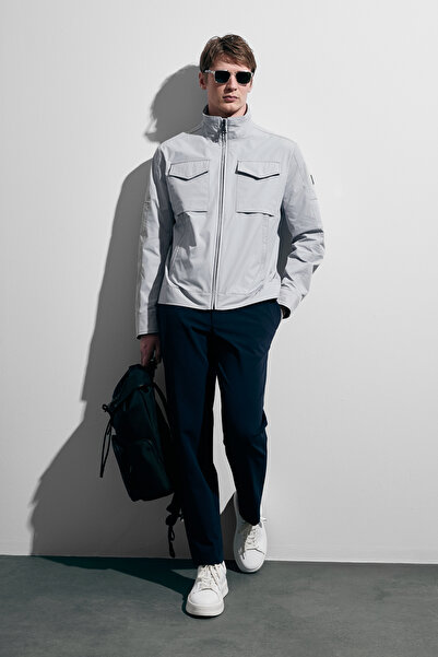 Lufian Scott Men's Coat Light Gray