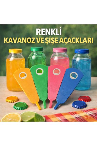 EcoVibe Kavanoz, Şişe ve Konserve İçin Pratik Çok Amaçlı Mutfak Aparatı