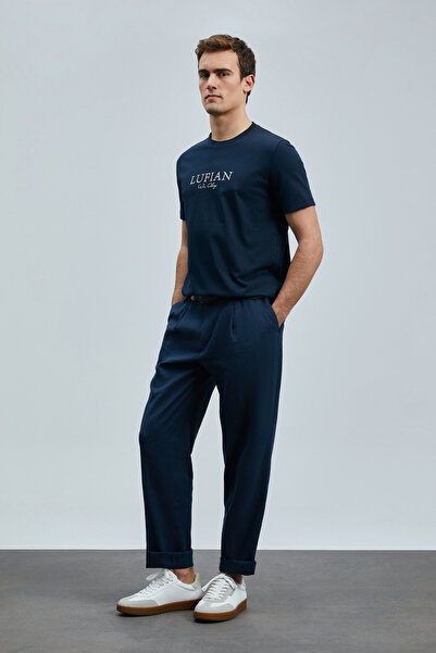 Lufian Love Modern Grafik T- Shirt Lacivert