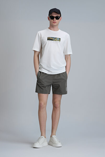 Lufian Ανδρικό σορτς κολύμβησης χακί - Aldor