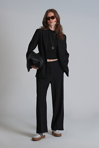 Lufian بنطلون نسائي أسود نومي