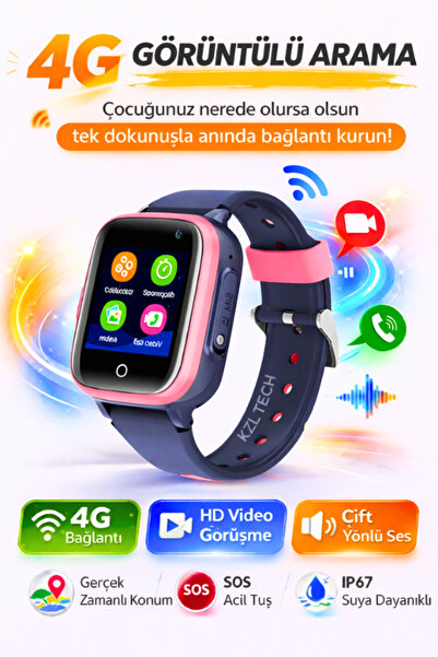 Maybax Sim Kartlı Akıllı Çocuk  Saati Romix  4G Konum Ortam Dinleme Arama Ses...