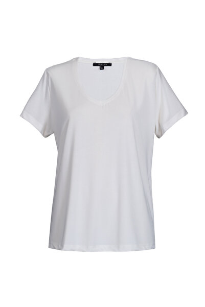 Lufian Tricou de damă ecru - Ufızı