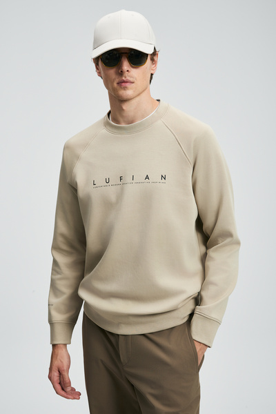 Lufian Cooper Erkek Sweatshirt Bej