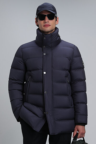 Lufian Rıld Goose Feather Men's Coat Navy Blue