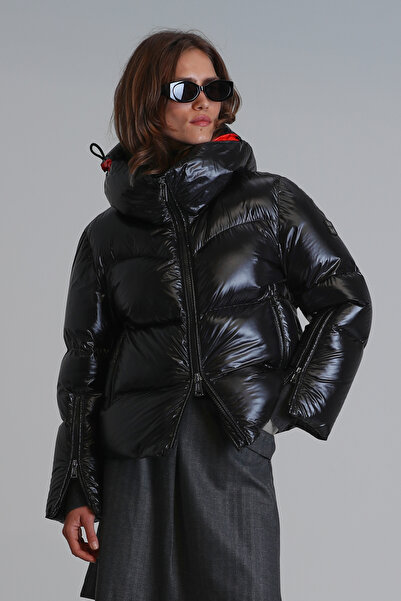 Lufian Palton pentru femei Shay din puf de gâscă, negru