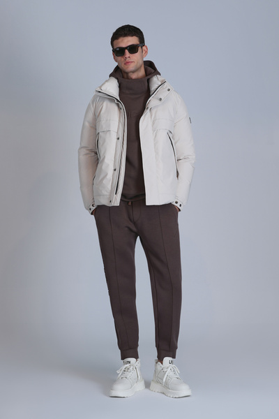 Lufian Men's Coat - Andor Goose and Stone Detailed