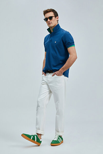 Lufian Laon Smart Erkek Polo Tişört Açık Lacivert