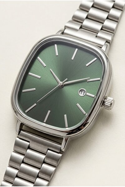 Leerybee Yeni Sezon Trend Kare Kasa, Takvimli Erkek Saati