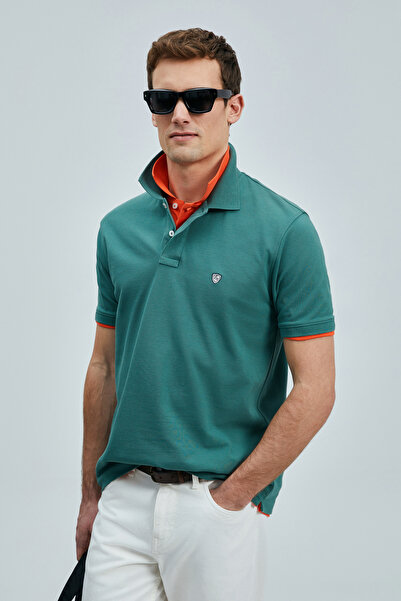 Lufian Laon Smart Men's Polo T-Shirt Duck Green