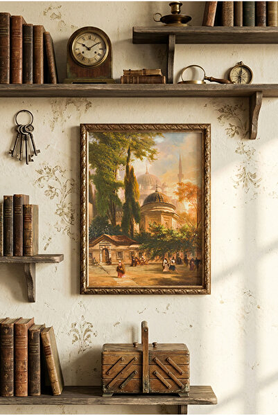 epiqart Ayasofya - Vintage Desenli Çerçeve