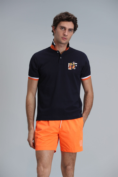 Lufian Tricou polo Ruby Smart pentru bărbați - bleumarin