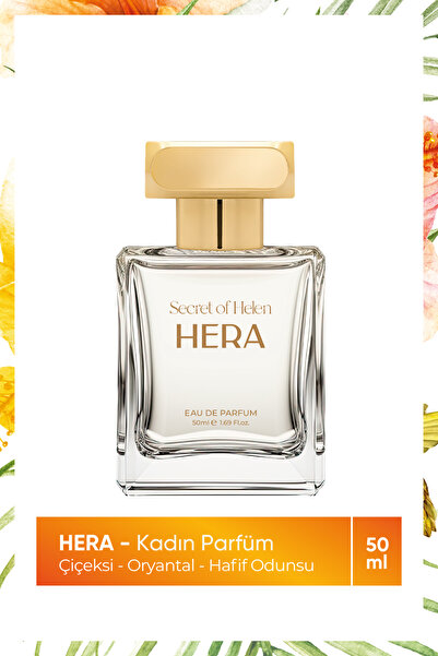 Secret of Helen Hera EDP Kadın Parfüm | Çiçeksi - Oryantal | Vanilya, Amber, ...