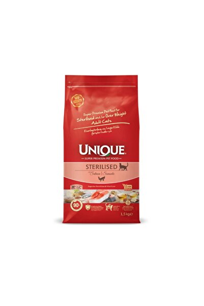 Unique Strelised Somonlu Kısır Kedi Maması 1,5kg