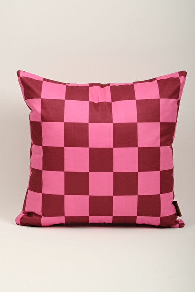 MEFAKS TEKSTİL Kare Desenli Babyface Kırlent Kılıfı 45x45 cm Gizli Fermuarlı ...