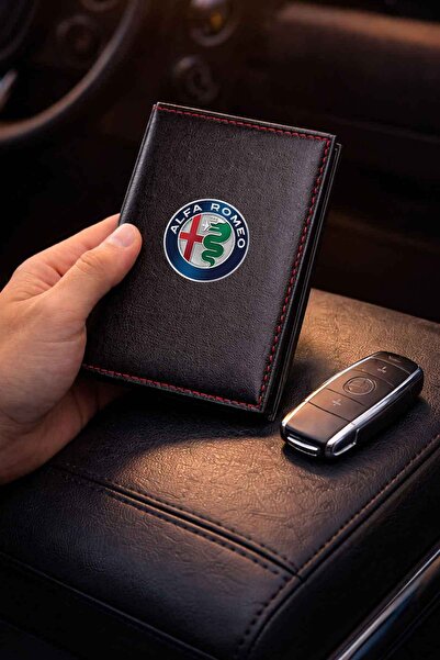 HEDİYEDİYE Kişiye Özel Alfa Romeo Logolu Termo Deri Ruhsat Kabı