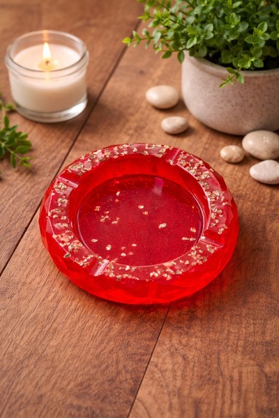 epoksi el yapımı küllük