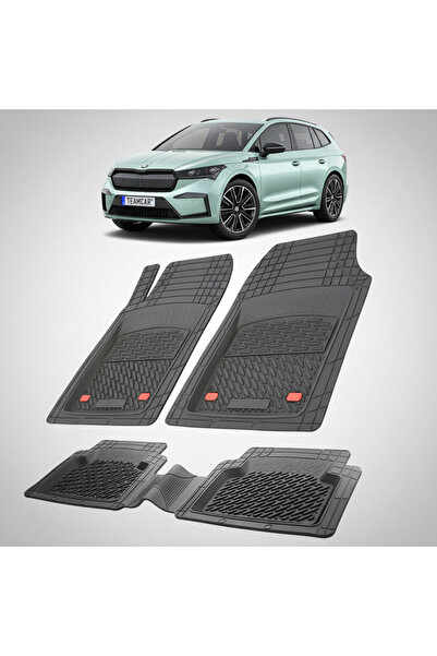 TEAMCAR Covorașe auto tip tavă compatibile cu Skoda Enyaq iV (2020–prezent), ...