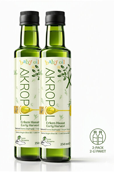 Akropol %100 Organik Bebek Zeytinyağı 500ML - Ek Gıdaya Uygun - Pestisit ve A...