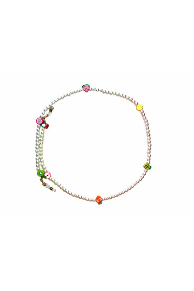 JULIANO سلسلة نظارات لؤلؤة الكرة الفاكهة - قلادة - سوار