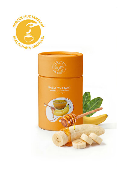 Kayla Gurme Honey Banana Tea - Banana Grain - Cylinder Cardboard Box 175 Gr