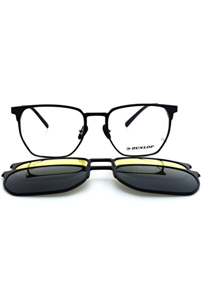 DUNLOP 4805 C1 نظارات مستقطبة مضادة للوهج مع مشبكين + حماية من الضوء الأزرق