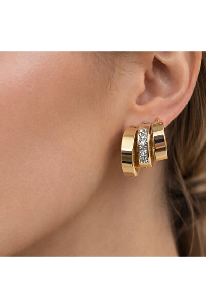 Zeraf Takı Zeraf Altın Kaplama Günlük Şık Altılı Küpe Seti