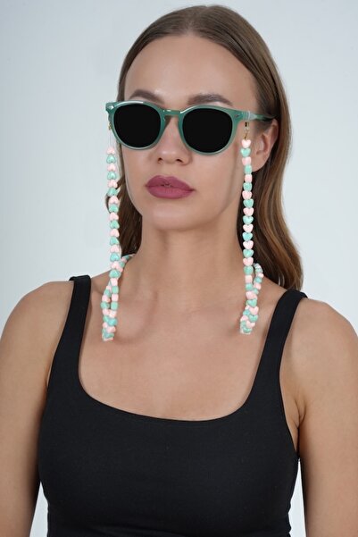 JULIANO Green Heart Love Colorful Glasses Chain