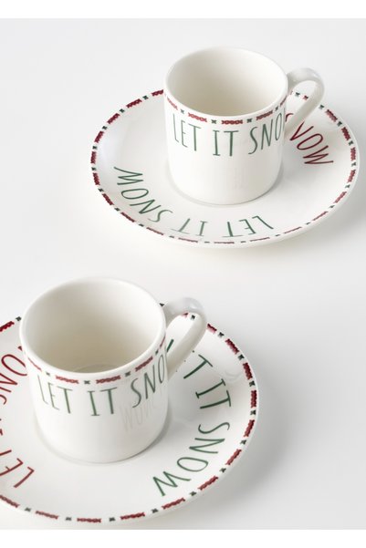 Bella Maison Jolly Porcelain Set of 2 Coffee Cups (70 Cc)