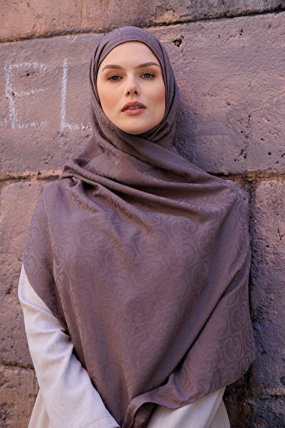 QASSA SHAL Organic Dubai g Pattern Ash Shape Shawl