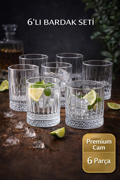 PAKETLENDİ OSLO Su Bardağı Model 6 Adet (Elysia) Görünümlü