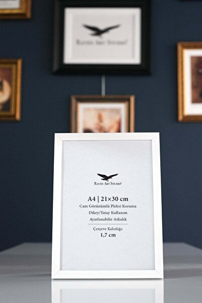 Raven Art Studio Ermitaj A4 Μέγεθος 21cm x 30cm Λευκό Πλαίσιο Εγγράφων Φωτογρ...