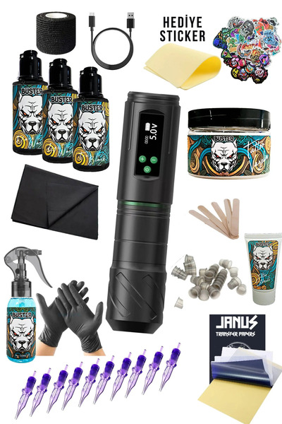 Tattoo Noxa 3 Profesyonel Dövme Makinesi Seti – Başlangıç Ve Uzmanlar Için Ta...
