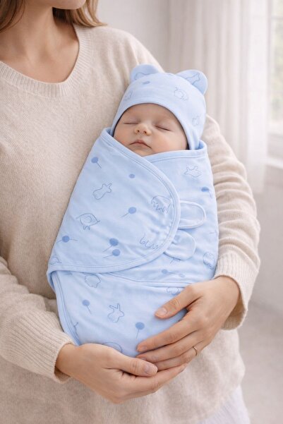 moukou قماش قطني 100% للأطفال من عمر 0-4 أشهر، قماش قطني ناعم قابل للتنفس مع ...