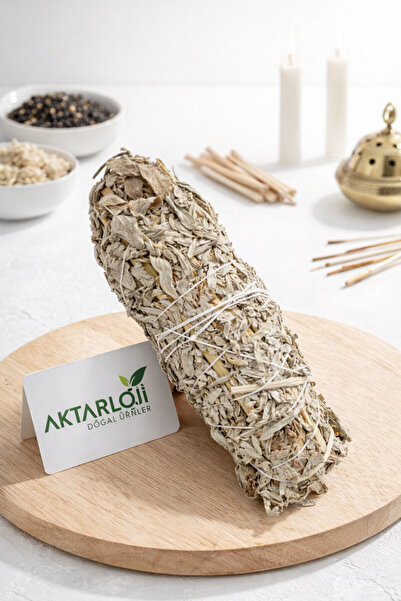 aktarloji 1 Adet Doğal Adaçayı Bağ – Çay Demleme veya Ritüel Tütsü İçin Kurut...