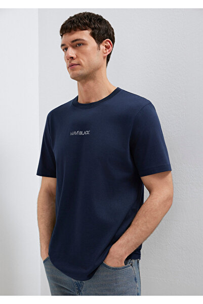 Mavi Black Navy Blue T-Shirt Regular Fit / Normal Cut 0613135-86623