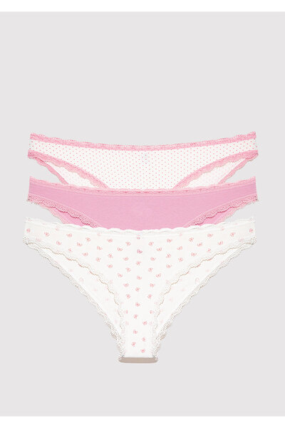 Mavi 3lü Klasik Külot 1913818-17865