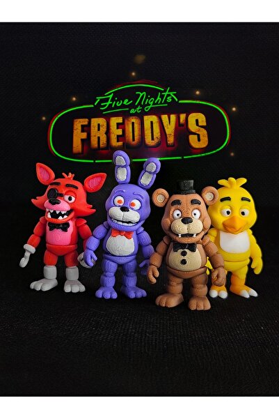 Suelo Butik Five Nights at Freddy’s Karakterleri 4'lü Figür Seti 7-8 Cm
