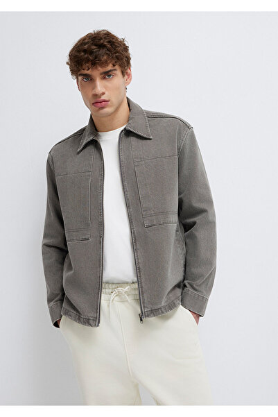 Mavi Zippered Anthracite Shirt Loose Fit / Relaxed Fit 0211882-900