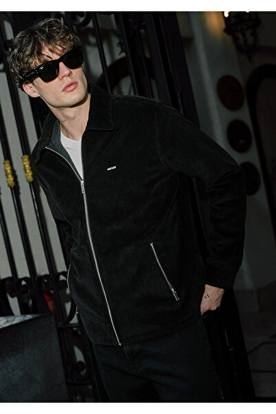 Mavi Black Velvet Thin Jacket Loose Fit / Relaxed Fit 0211748-900