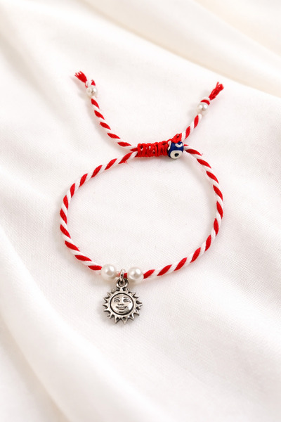 Crystal Atelier Standart İp Marteniçka Bileklik - Güneş Klasik Şans Aşk Enerj...