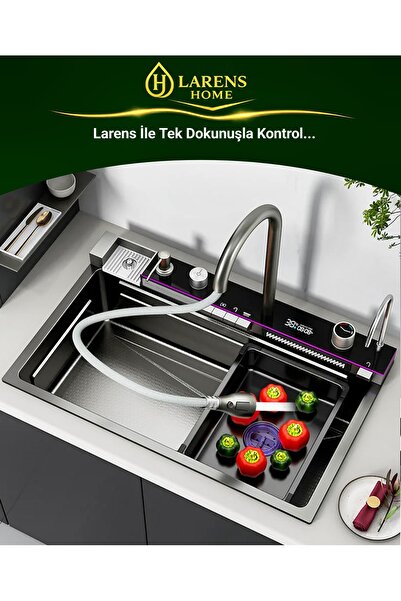 Larens Dijital Sıcaklık Göstergeli Eviye