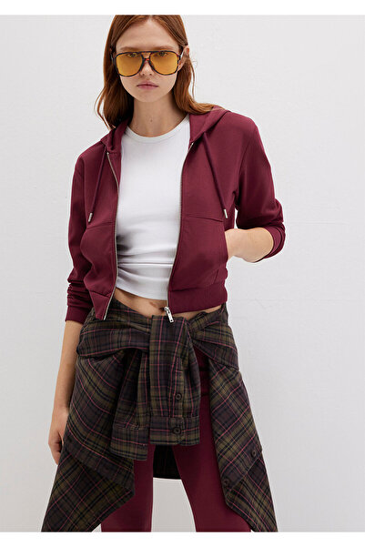 Mavi cu glugă Sweat interlock roșu claret tricou 1S10424-70394