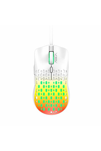 Hype Store فأرة الألعاب البصرية AULA S11 Pro 3600DPI RGB، برتقالية