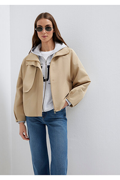 Mavi Γιακάς Μπεζ Μπουφάν Oversize / Φαρδιά κοπή 1110647-35565