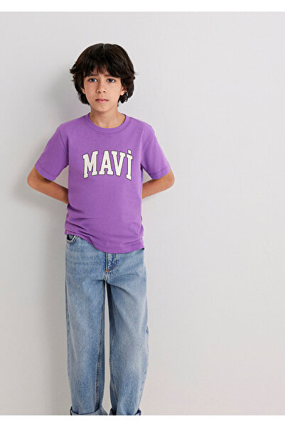Mavi Tricou violet cu logo imprimat Regular Fit / Regular Fit6610030-70606
