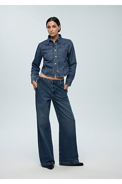 Mavi Pantaloni de jeans întunecați vintage iconici Karen 1010742 -89118